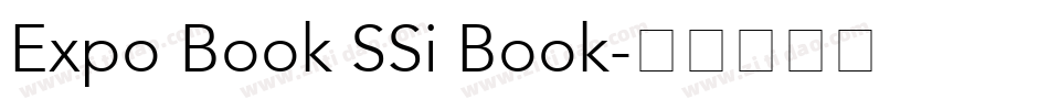 Expo Book SSi Book字体转换